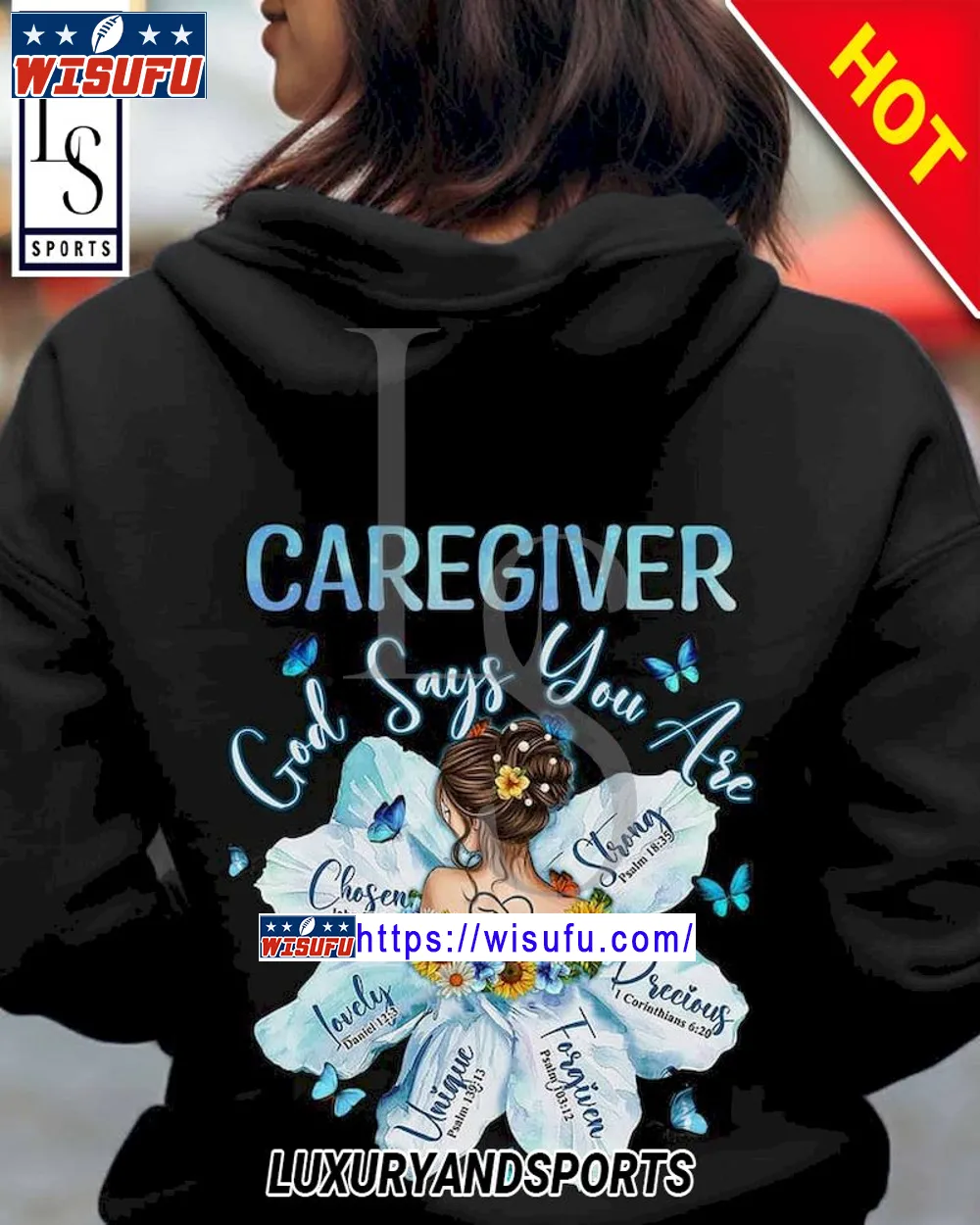 Caregiver God Says You Ase Hoodie