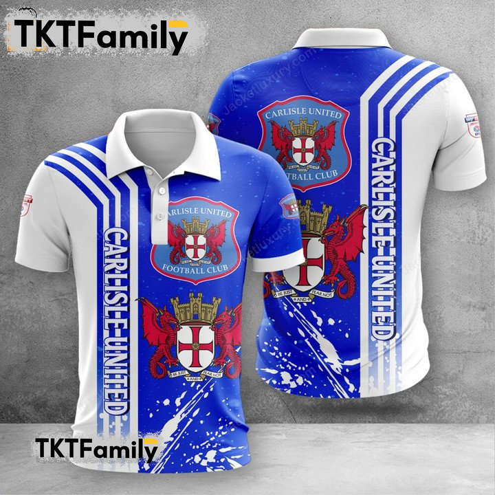 Carlisle United 3D Polo Shirt TKT Familys