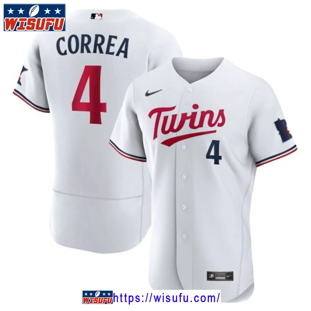 Carlos Correa 4 Minnesota Twins Home Player Elite Jersey - White