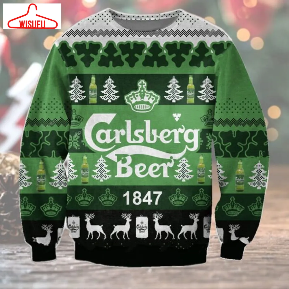 Carlsberg Beer Ugly Christmas Sweater