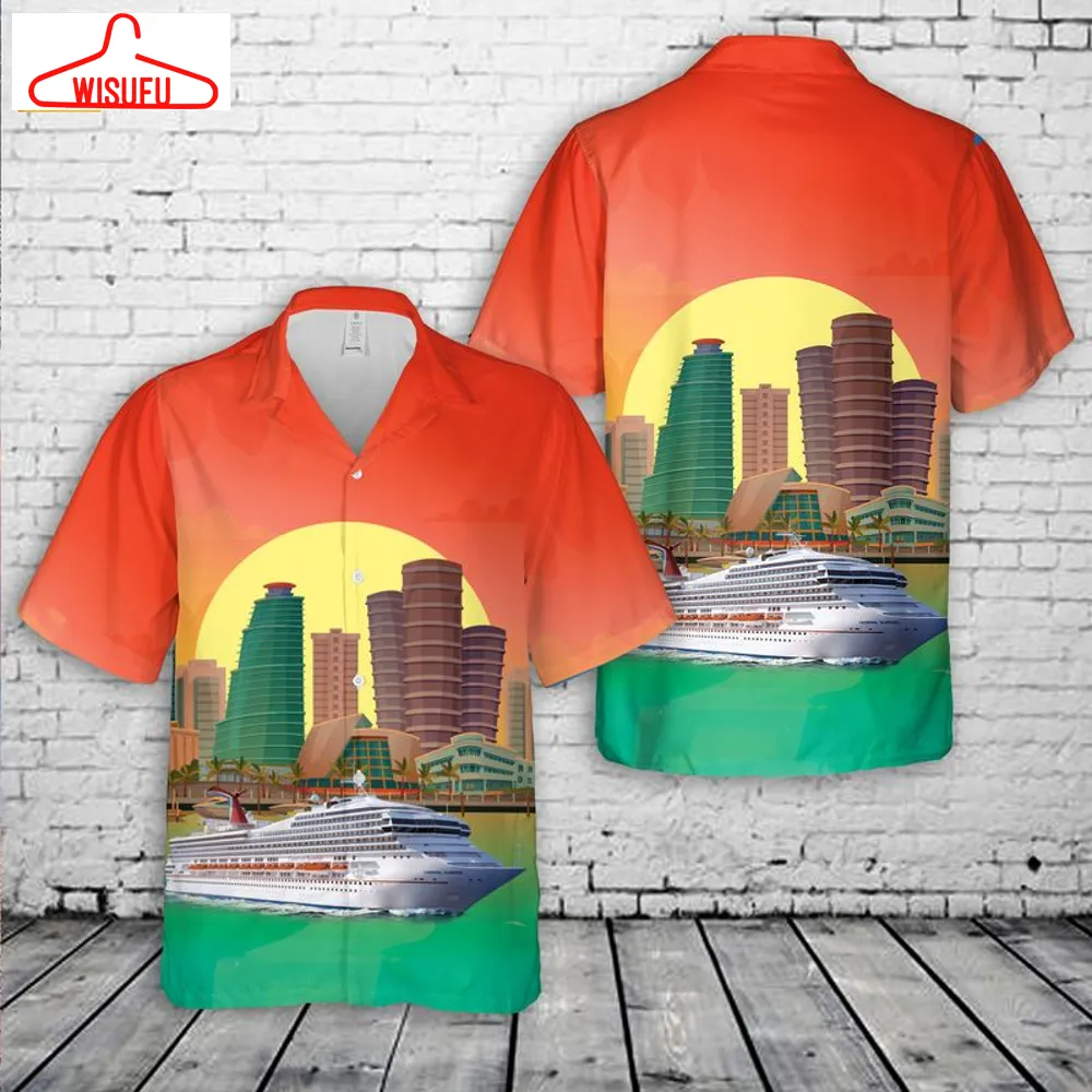 Carnival Sunrise In Miami Florida Hawaiian Shirt, New Fashion Gifts