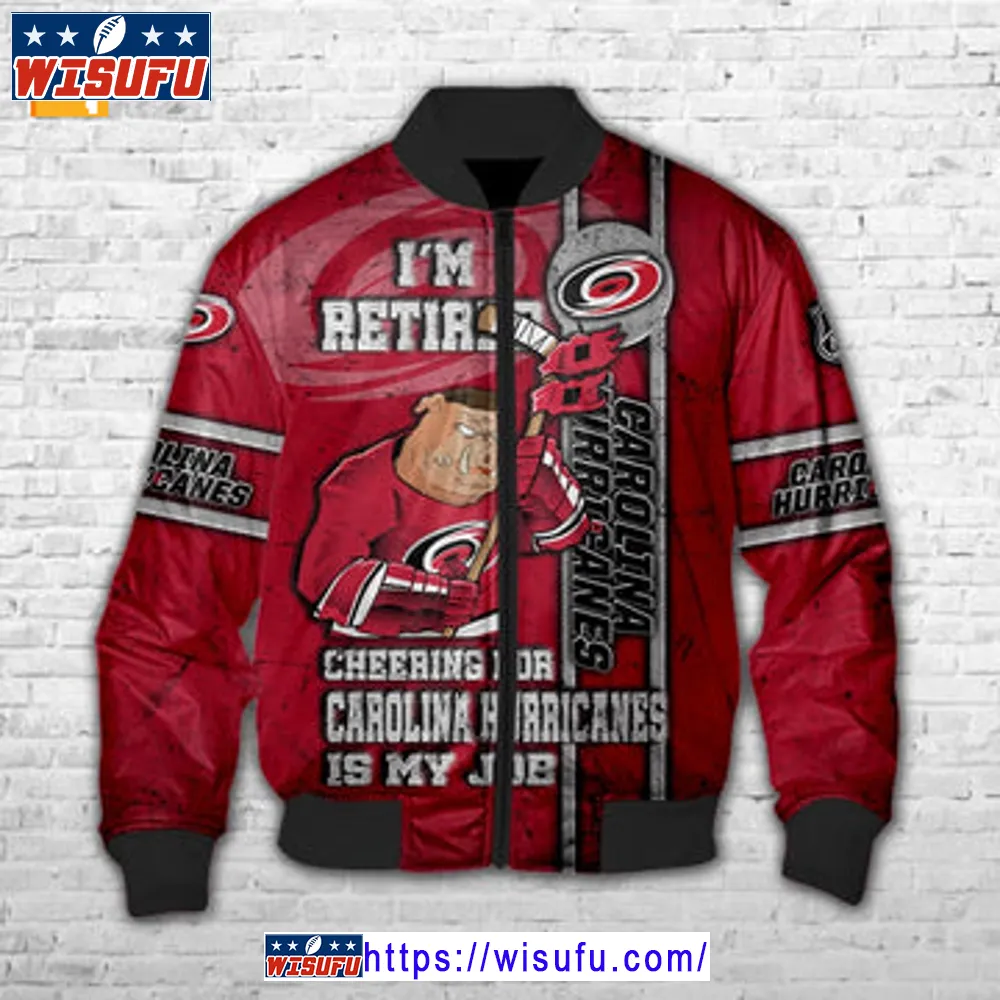 Carolina Hurricanes I'm Retired Bomber Jacket