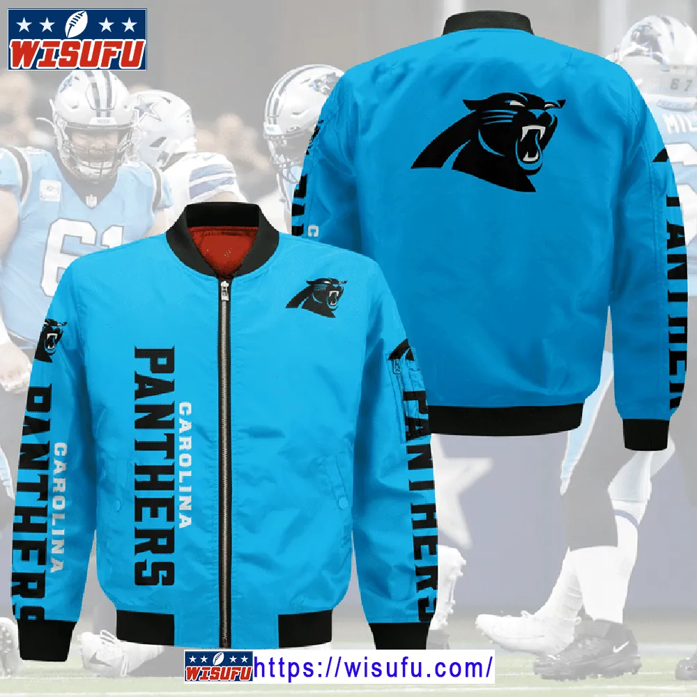 Carolina Panthers Blue Bomber Jacket