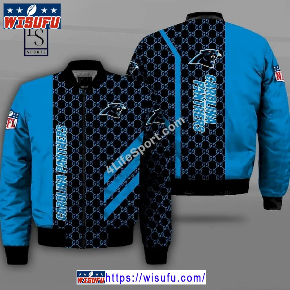 Carolina Panthers Gucc.i Design NF.L Bomber Jacket