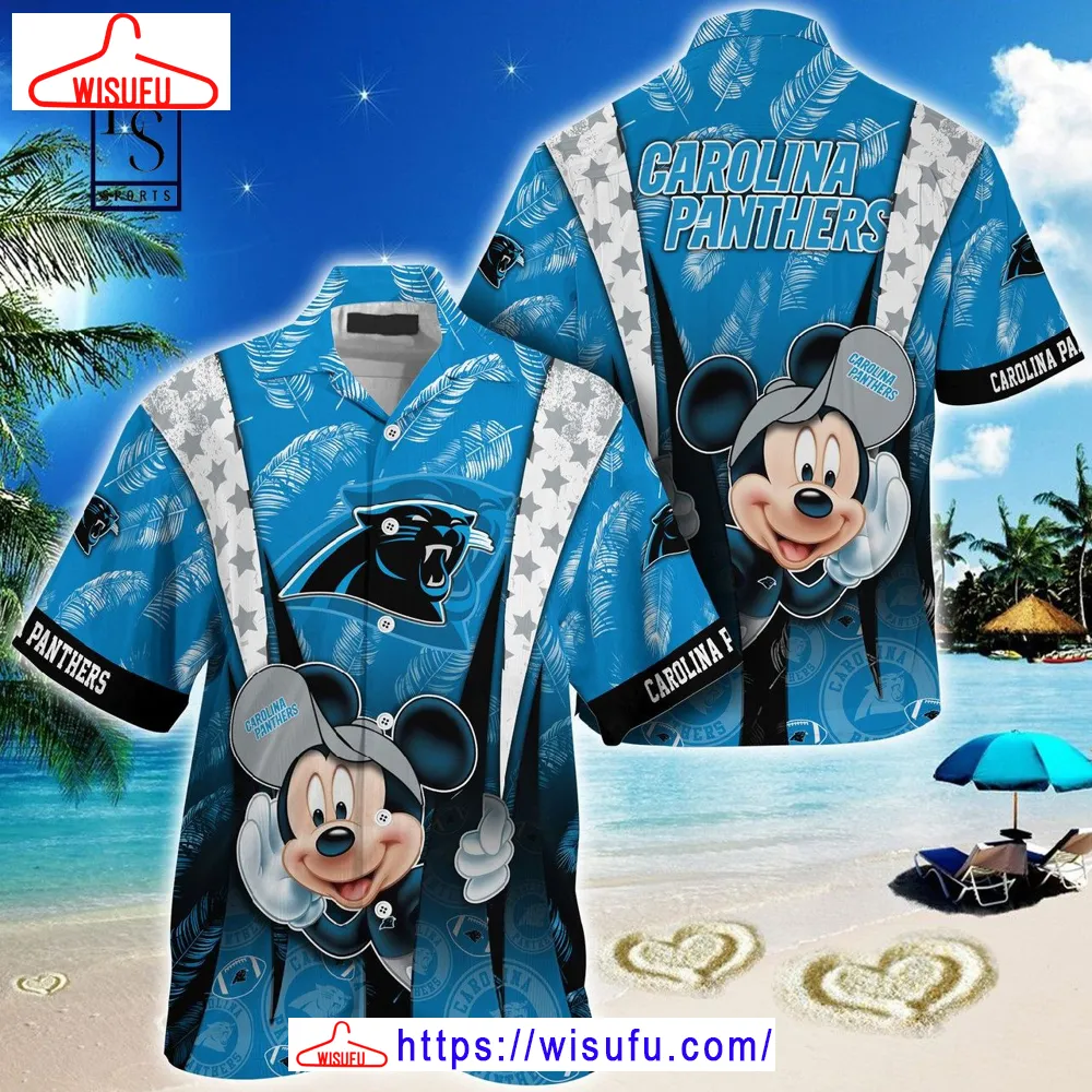 Carolina Panthers Mickey Mouse Hawaiian Shirt, New Fashion Gifts