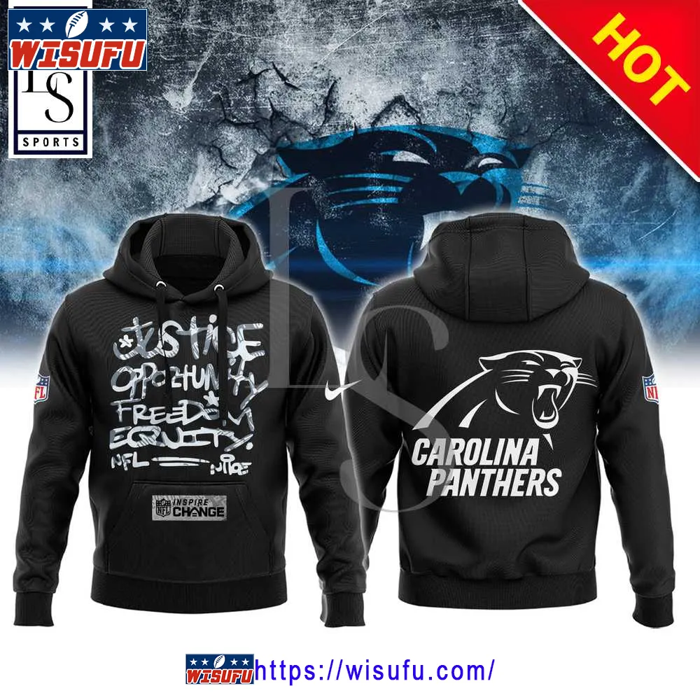 Carolina Panthers NF.L Justice Opportunity Equity Freedom Hoodie 3d