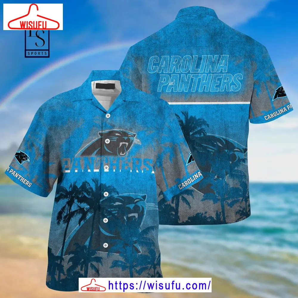 Carolina Panthers Palm Hawaiian Shirt, New Fashion Gifts