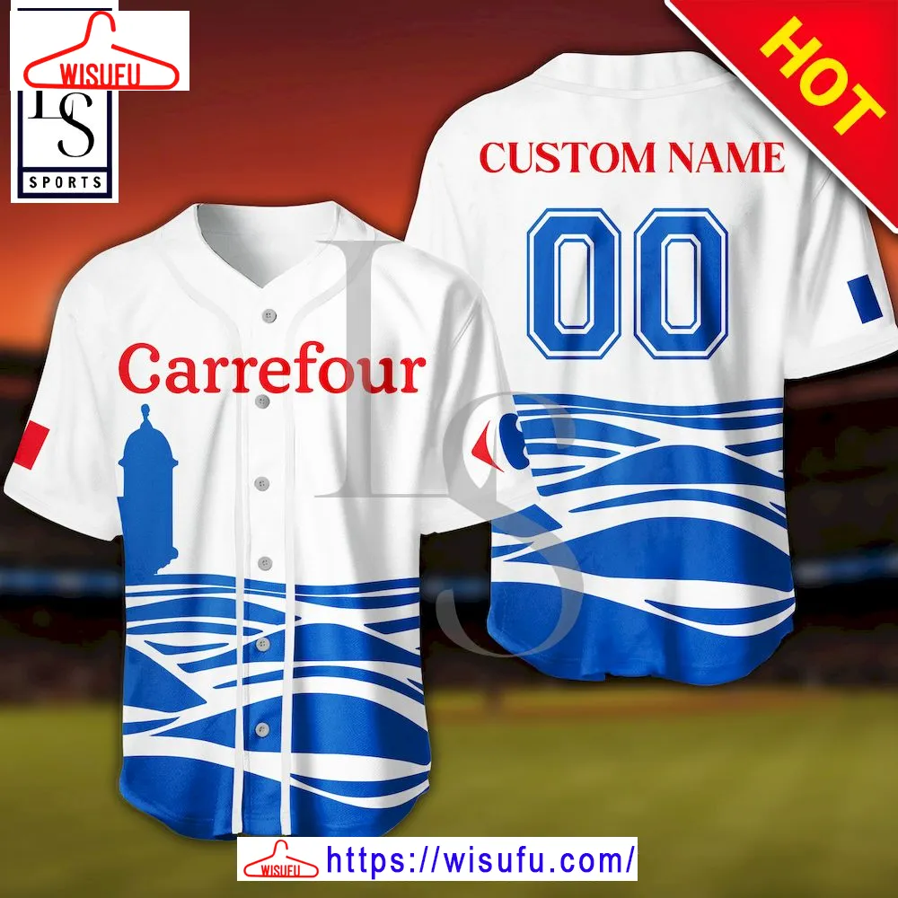 Carrefour France Personalized Baseball Jersey, New Fashion Gifts