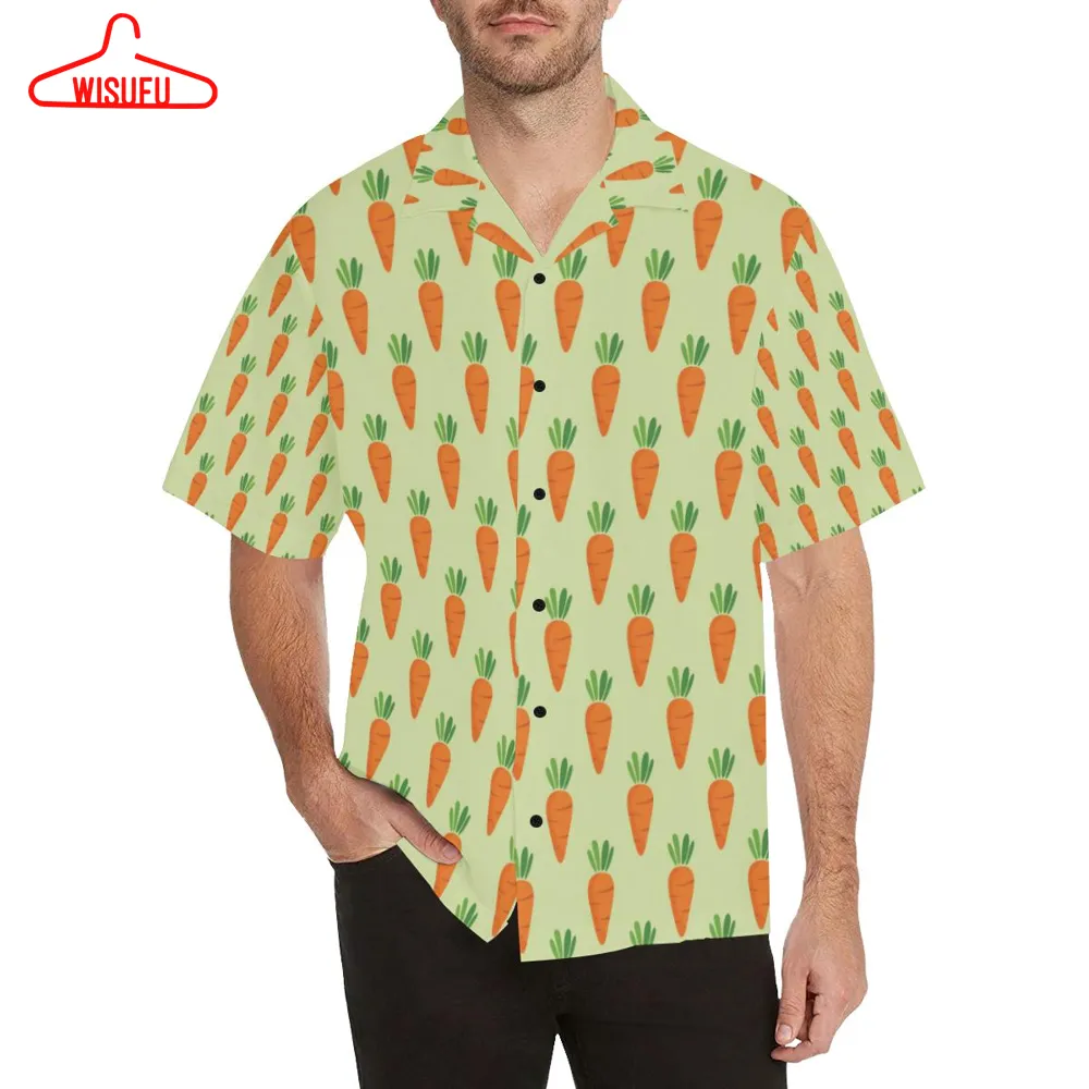 Carrot Pattern Print Design 02 Hawaiian Shirt, New Hawaiian Holiday Outfits, New Fashion Gifts