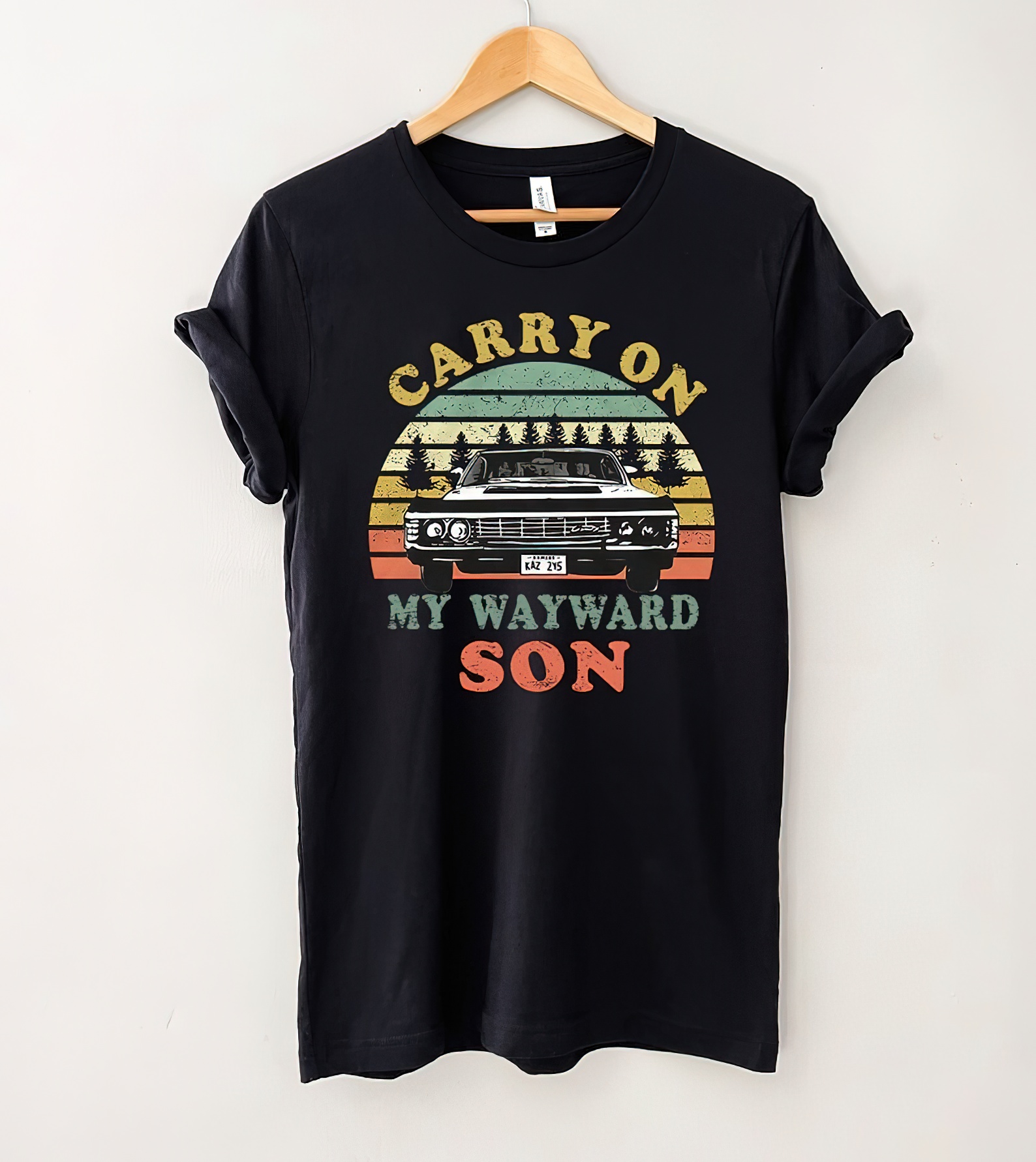 Carry on My Wayward Son Supernatural Vintage T-Shirt, Supernatural Shirt, Winchester Shirt, Dean Winchester Shirt-gigapixel-standard-scale-2_00x