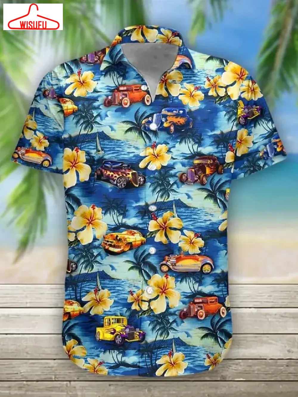 Cars In Hawaii Hawaiian Shirt - For Men & Women - Adult - Hw4299, New Hawaiian Holiday Outfits, New Fashion Gifts