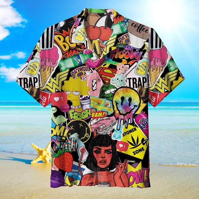 Cartoon Collage - HAWAIIAN SHIRT, S-5XL US Size, Limited Edition Gift For Fans