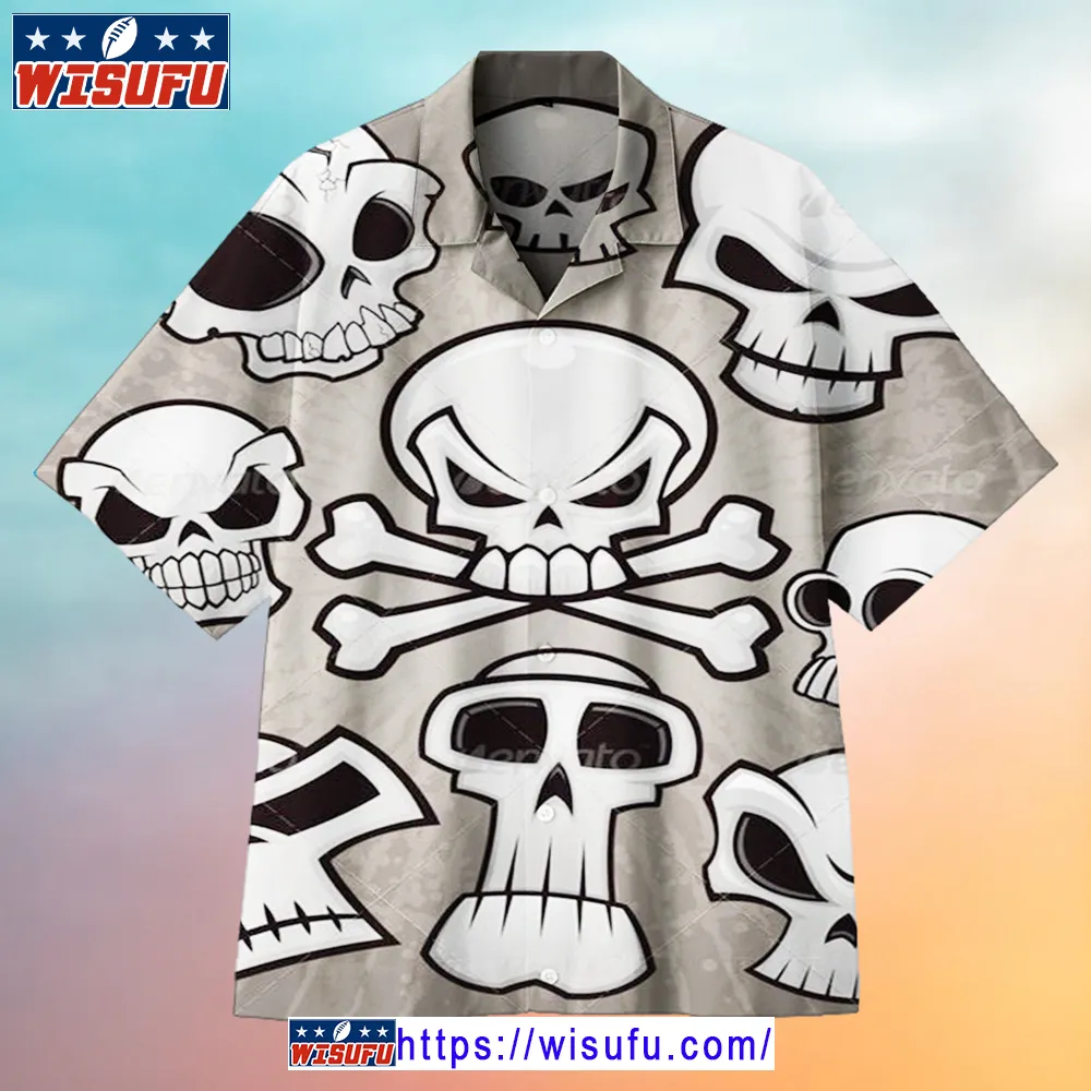 Cartoon Skull Universal Hawaiian Shirt