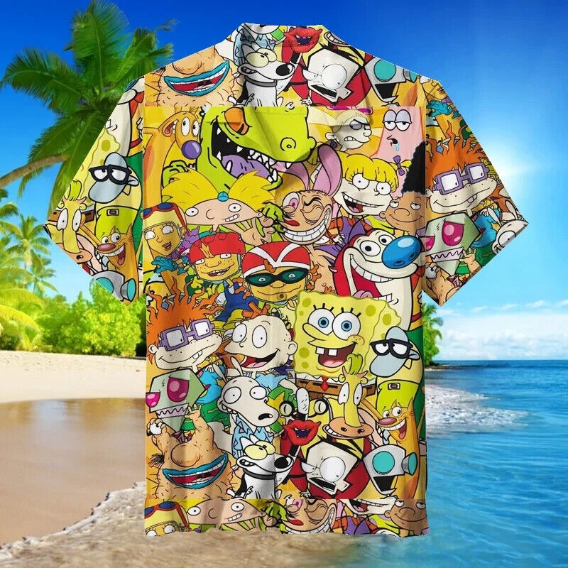 Cartoon characters HAWAIIAN SHIRT, S-5XL US Size, Limited Edition Gift For Fans