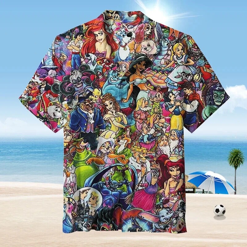 Cartoon characters- Unisex Hawaiian Shirt, Gift For Men and Women S-5XL US Size