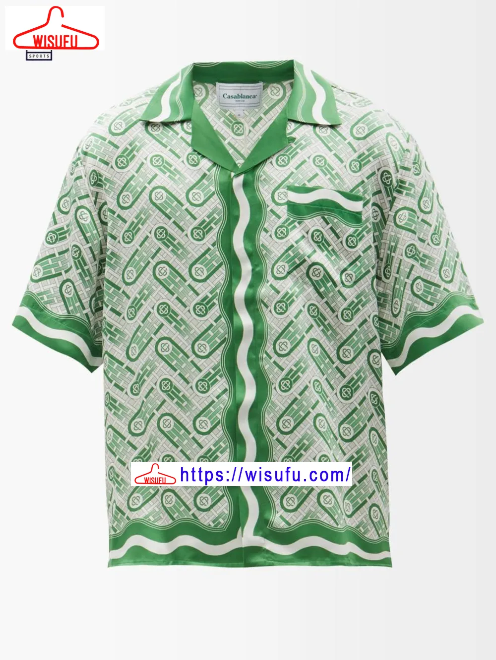 Casablanca Geometric Print Hawaiian Shirt, New Fashion Gifts