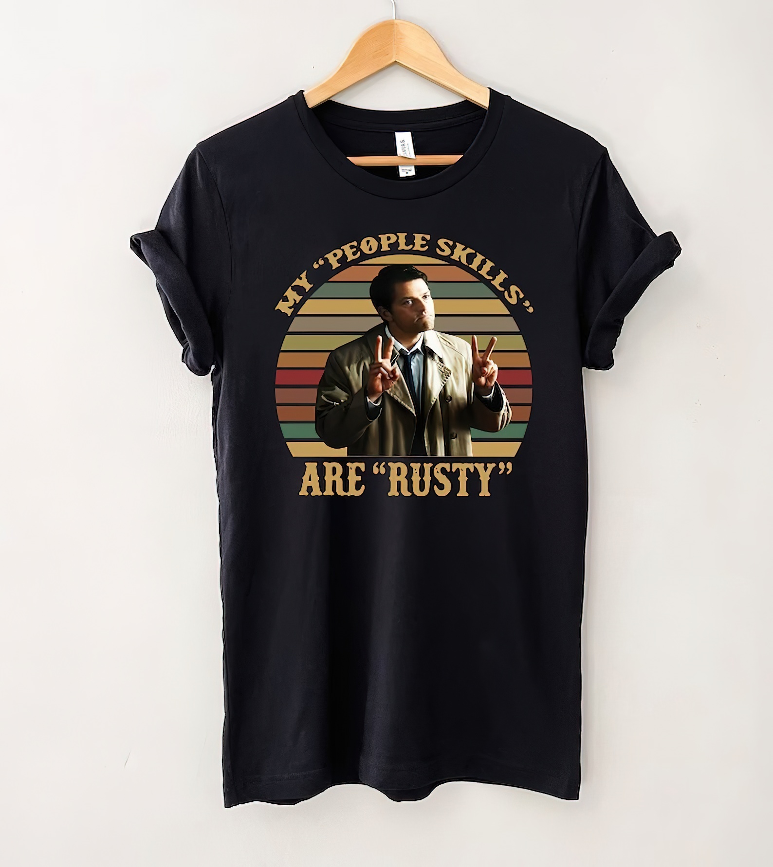 Castiel Supernatural My People Skills Are Rusty Retro Vintage T-Shirt, Supernatural Shirt, Retro Gift Tee For You And Your Friends-gigapixel-standard-scale-2_00x