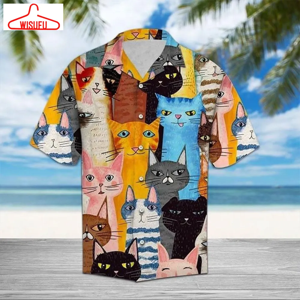 Cat Cute Hawaiian Shirt