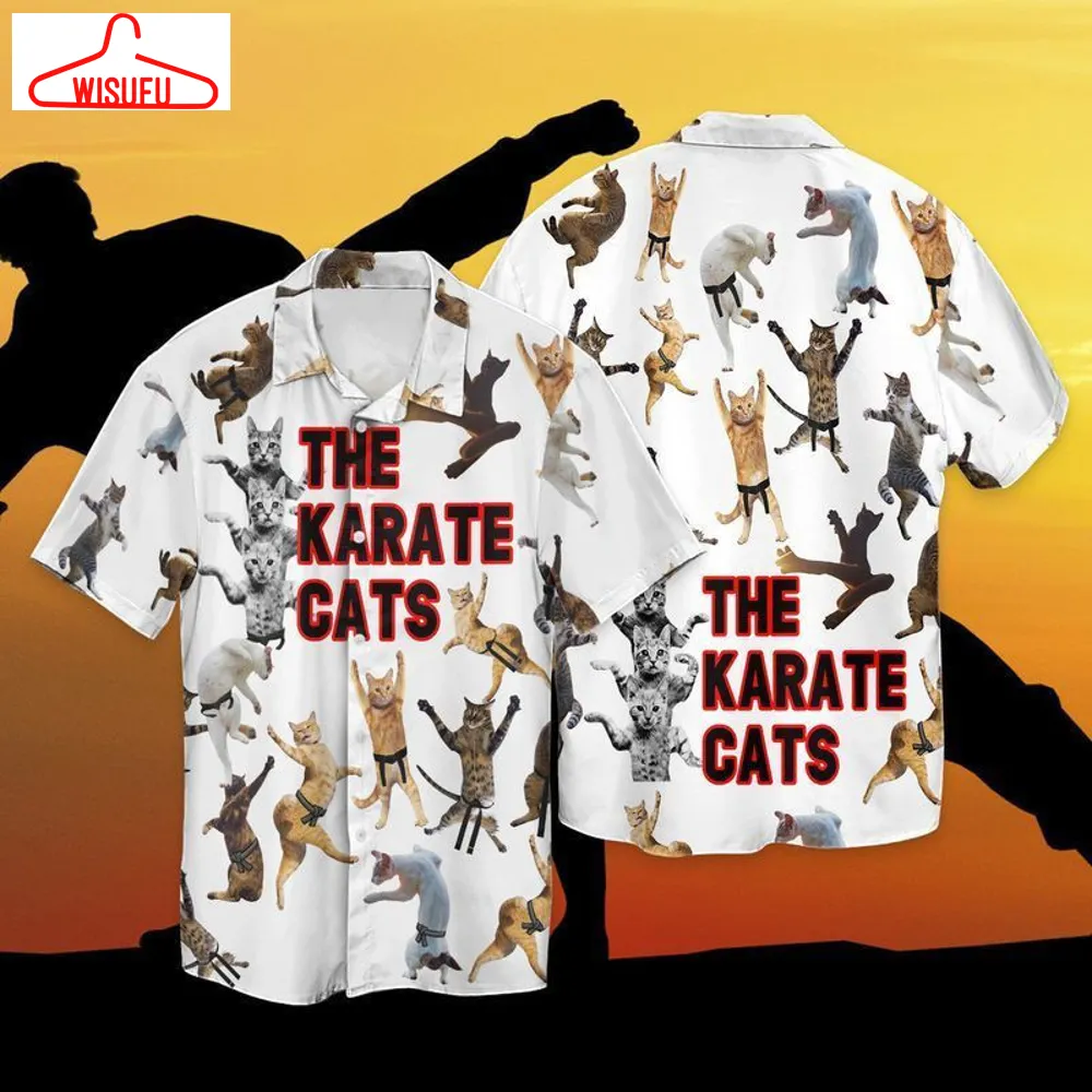 Cat Karate The Karate Cats Hawaiian Shirt