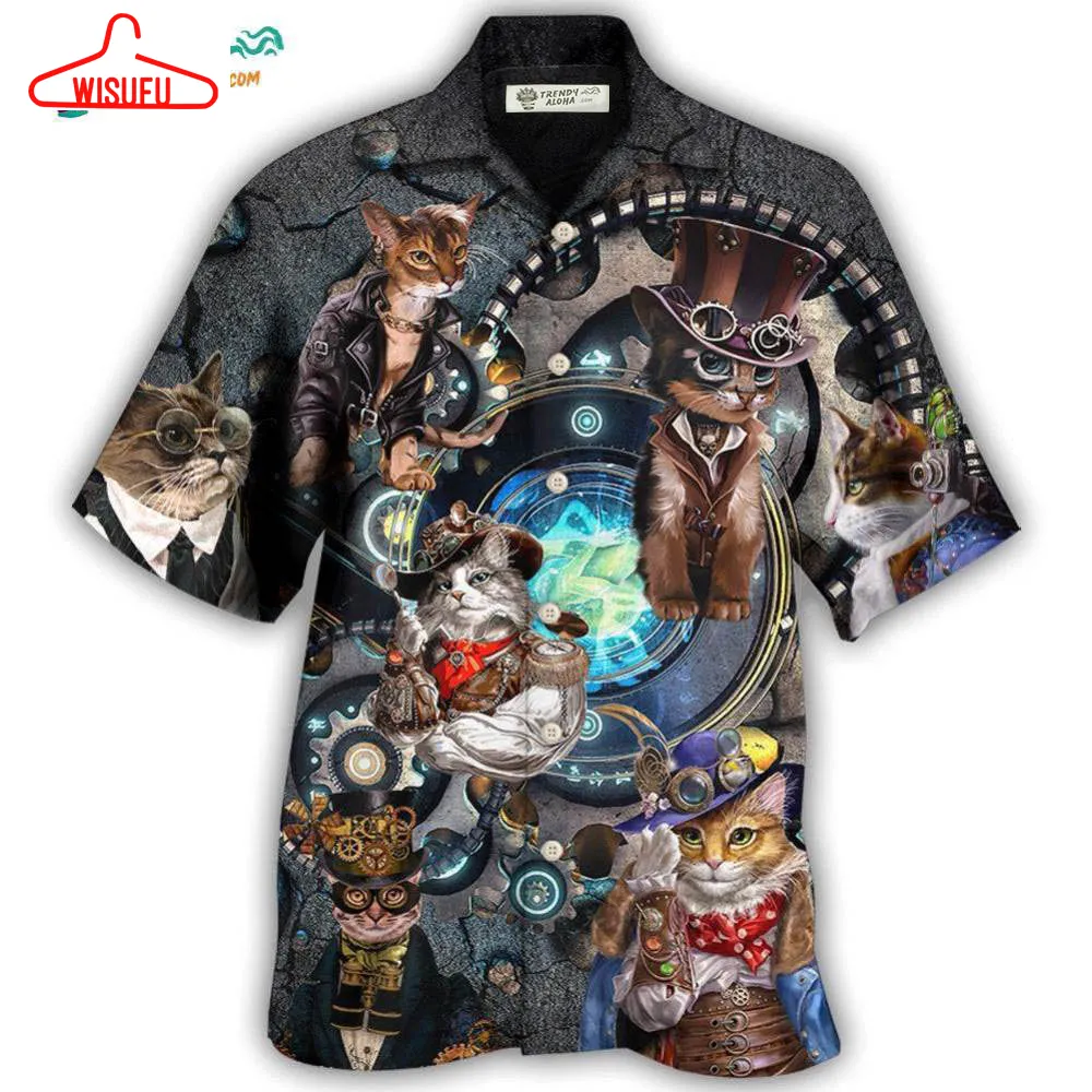 Cat Mechanic Cool Style Hawaiian Shirt- Wisufu Aloha