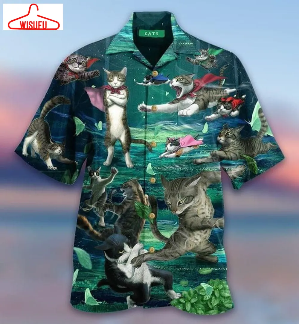 Cat Meow Kung Fu Hawaiian Shirt