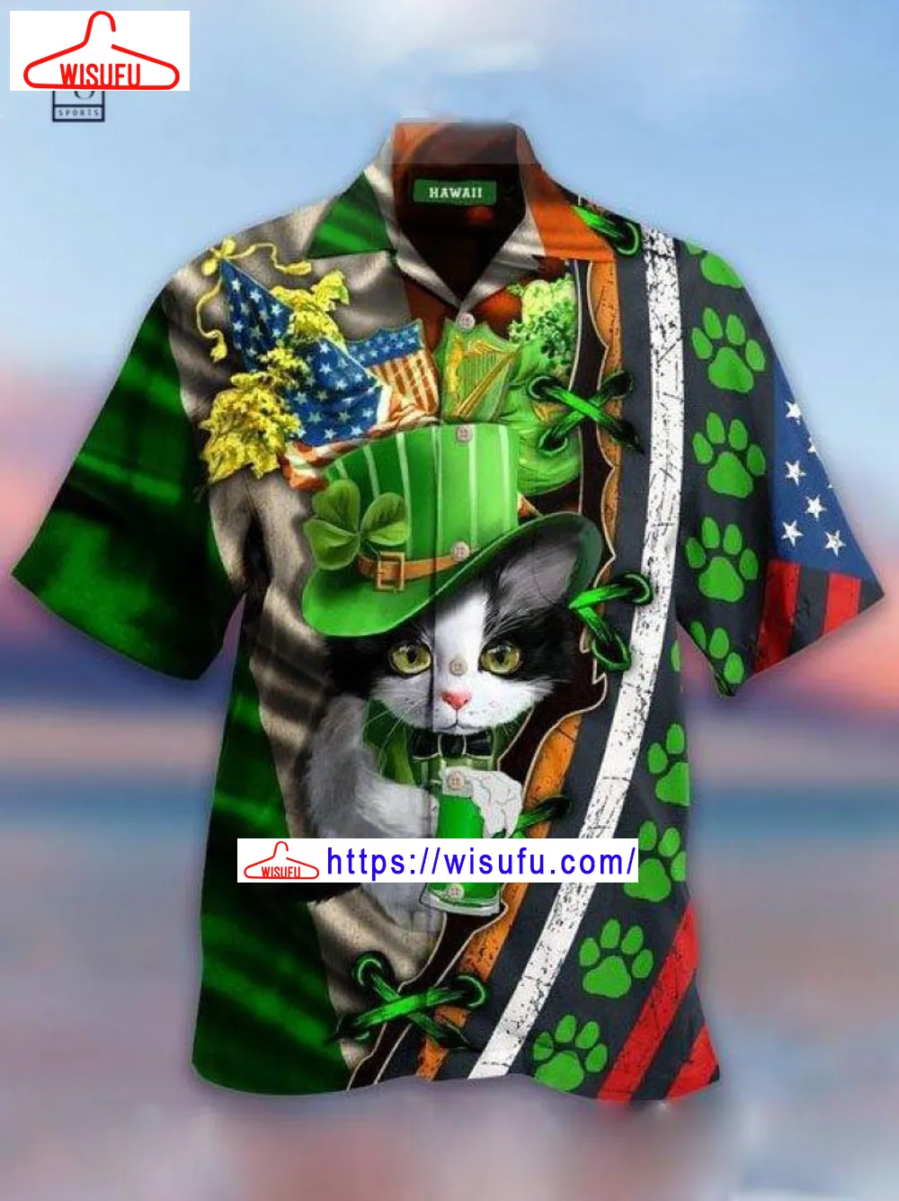 Cat St Patrick's Day Hawaiian Shirt, New Fashion Gifts