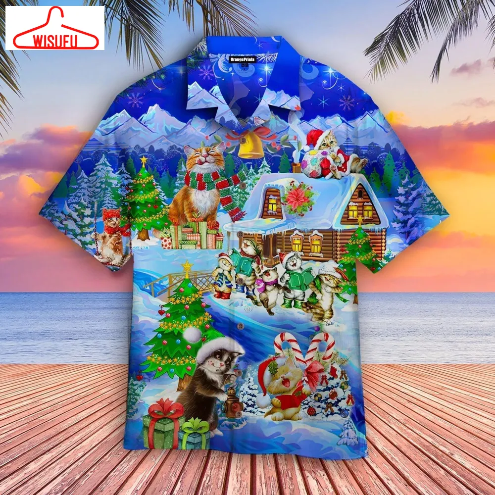 Cats Enjoy Christmas Hawaiian Shirt