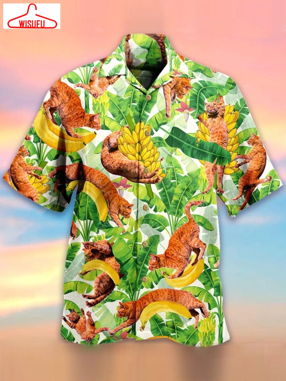 Cats With Banana Hawaiian Shirt