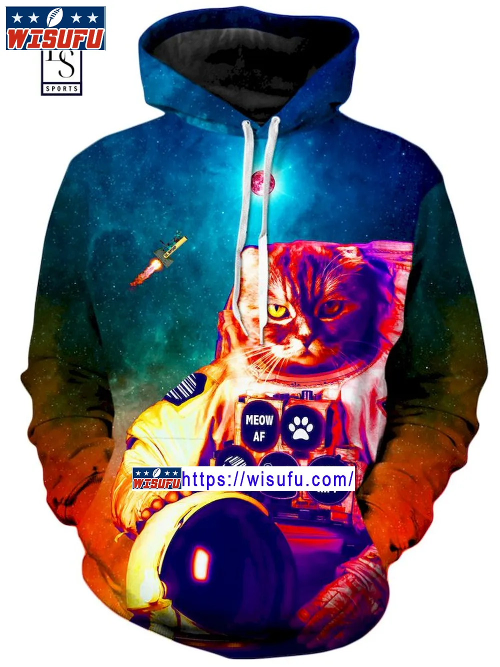 Catstronaut Unise-x Hoodie