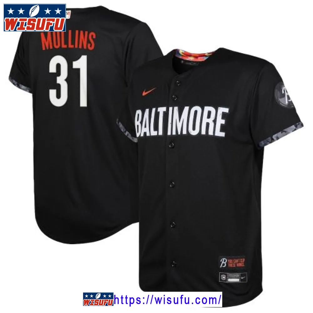 Cedric Mullins 31 Baltimore Orioles Youth 2023 City Connect Jersey - Black