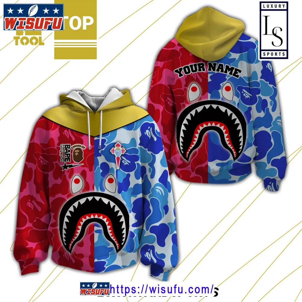 Celta De Vigo Bape Personalized Hoodie 3d