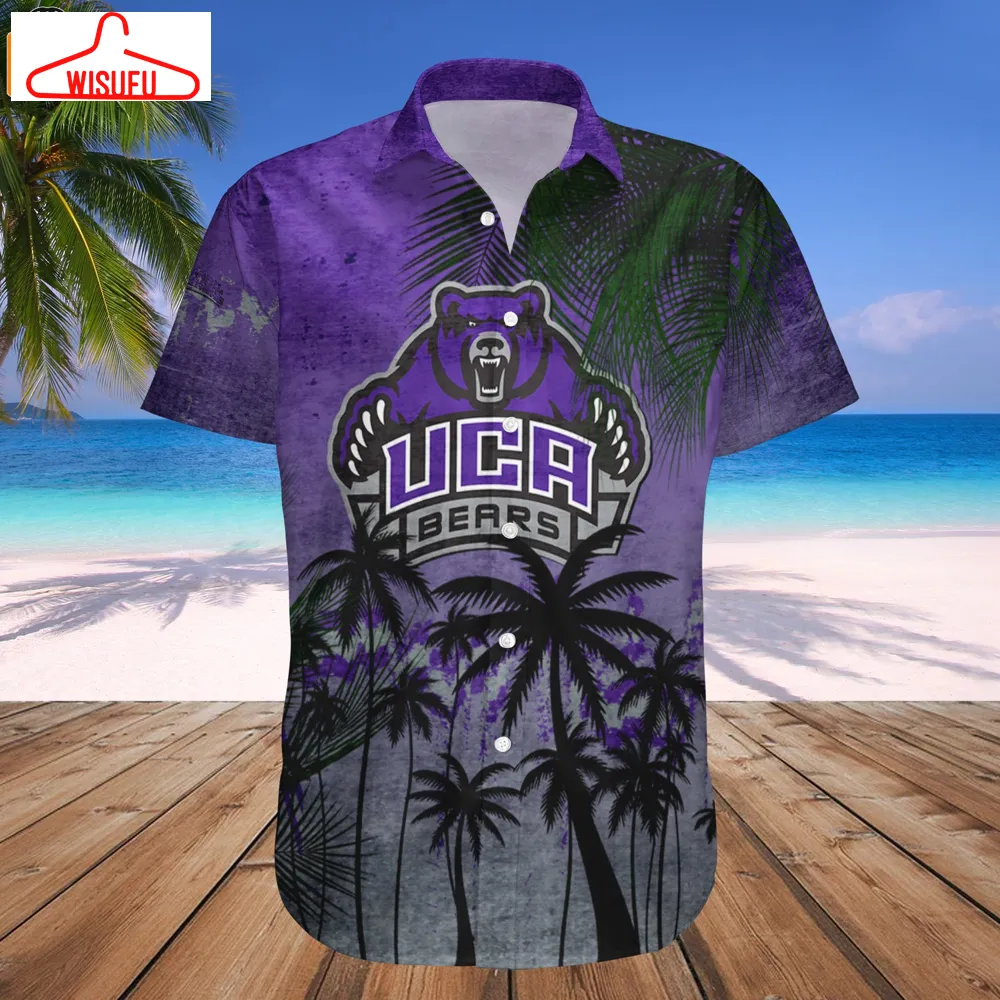 Central Arkansas Bears Coconut Tree Tropical Grunge Hawaiian Shirt, New Fashion Gifts