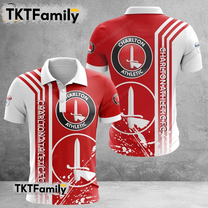 Charlton Athletic F.C 3D Polo Shirt TKT Familys