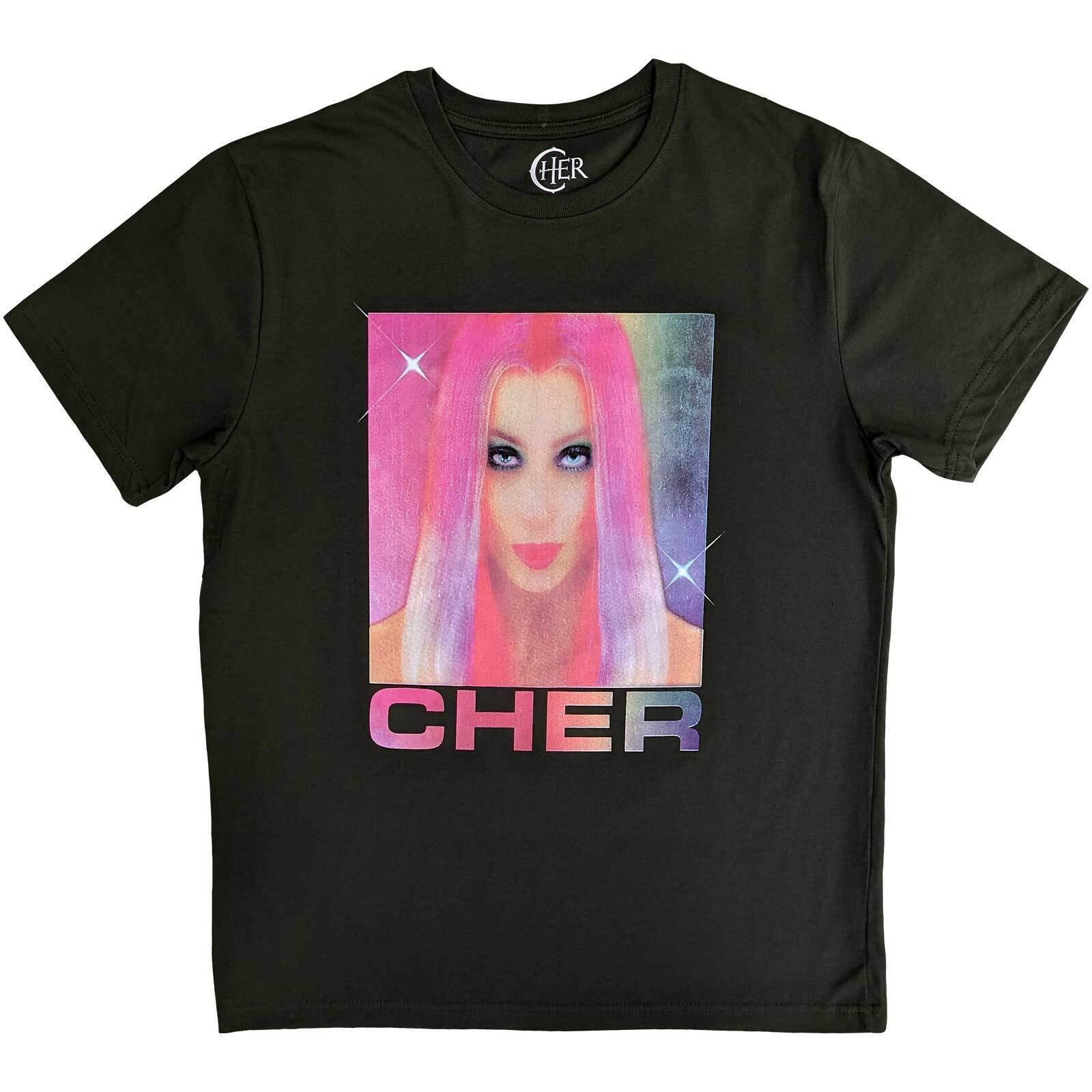 Cher Pink Hair Official Tee T-Shirt Mens Unisex