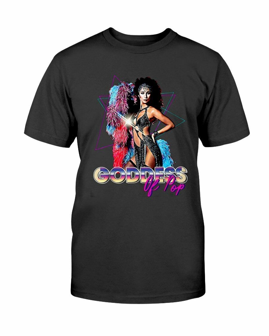 Cher Singer Actor T-Shirt Heavy Cotton Tee Men All Size S-5XL