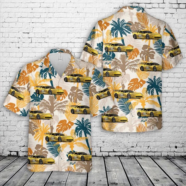 Chev Corvette C6R Hawaiian Shirt, Beach Shirts, Gift For Men, S-5XL US Size