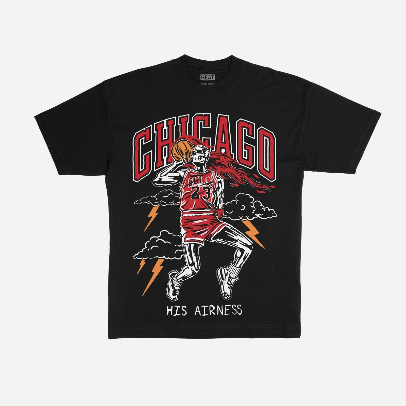 Chicago Jordan Skeleton Vintage Graphic T-Shirt