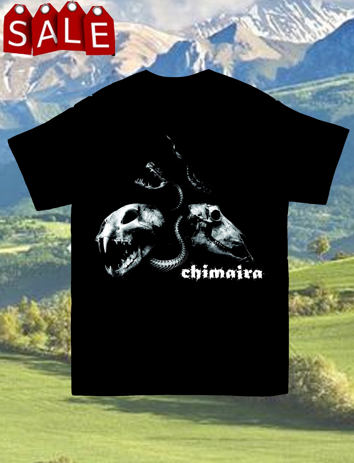 Chimaira Album Cover Short Sleeve Cotton Black Unisex T-Shirt