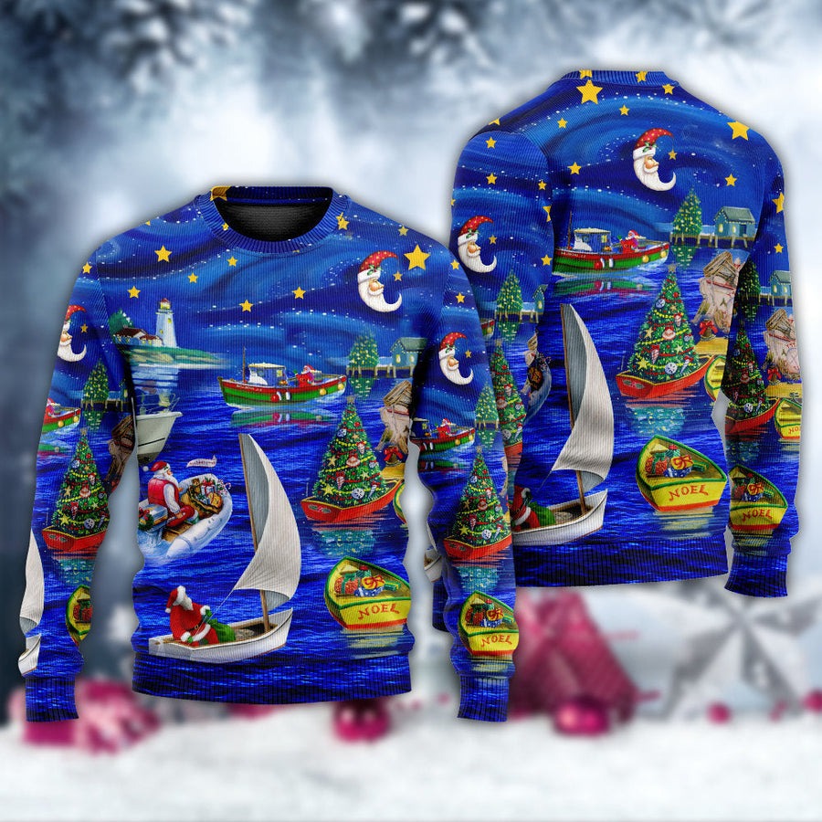 Christmas Coming Starry Night - Sweater - Ugly Christmas Sweaters