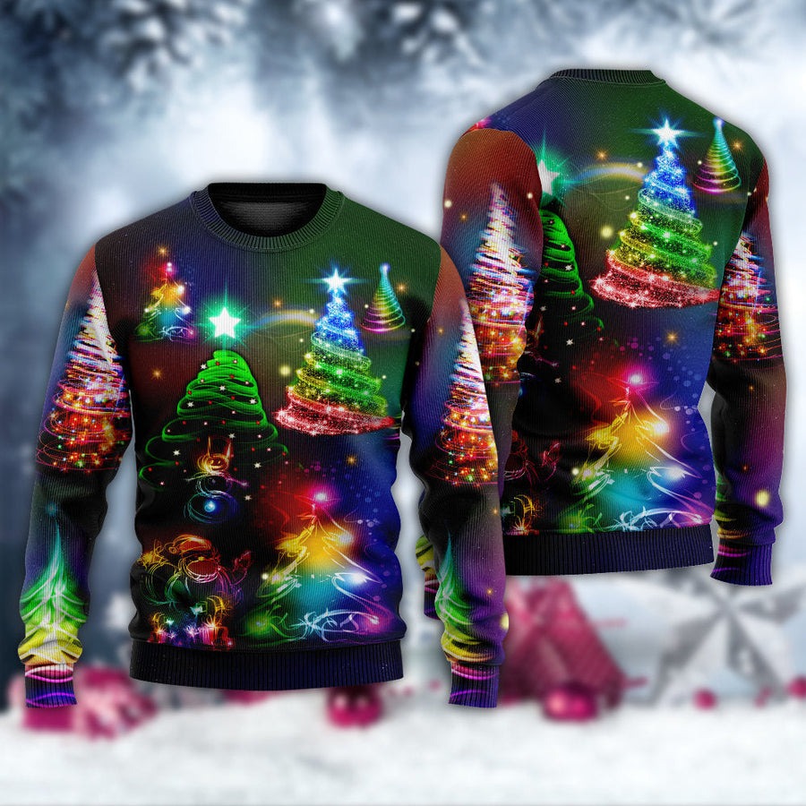 Christmas Merry Everything Happy Always - Sweater - Ugly Christmas Sweaters