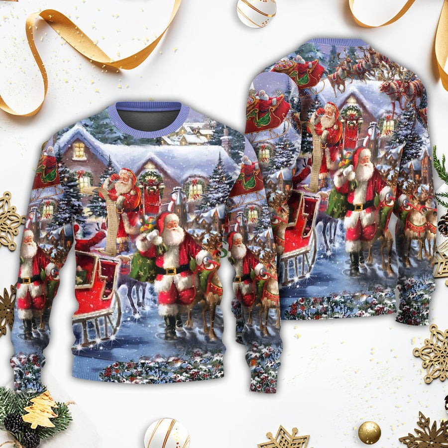 Christmas Santa Claus Comes Tonight - Sweater - Ugly Christmas Sweaters