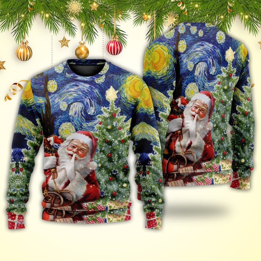 Christmas Shhhhh! It's Secret Gift For You - Sweater - Ugly Christmas Sweaters