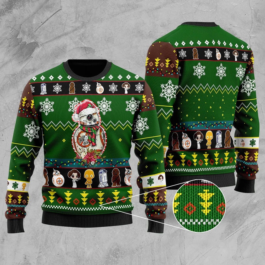 Christmas Star Wars BB8 - Sweater - Ugly Christmas Sweaters