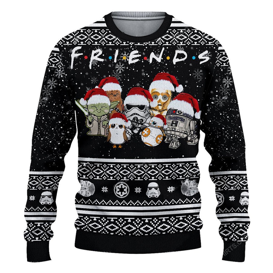 Christmas Star Wars Friends Baby Yoda Christmas Fan Gift Multiple Styles - Sweater - Ugly Christmas Sweaters