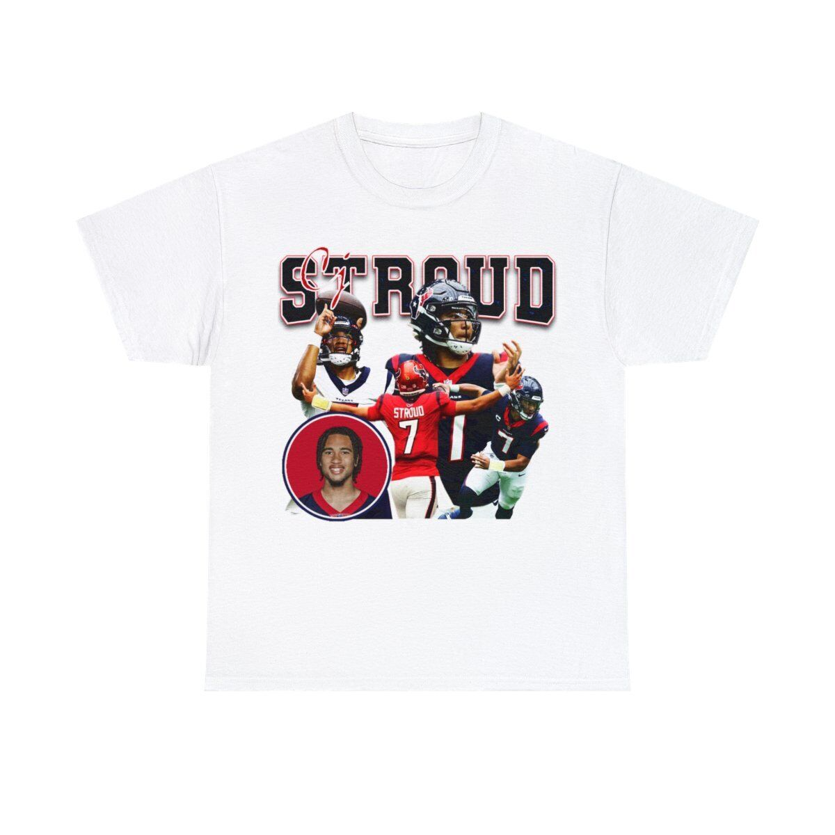 Cj Stroud Houston Football Star Unisex Heavy Cotton Tee