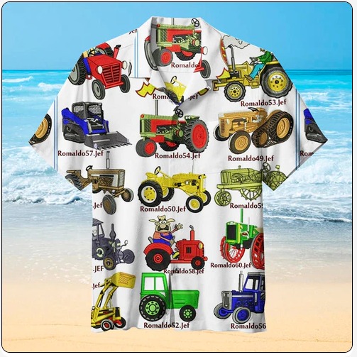 Classic and Vintage Tractor Hawaiian Shirt, Gift For Men And Women,S-5XL US Size