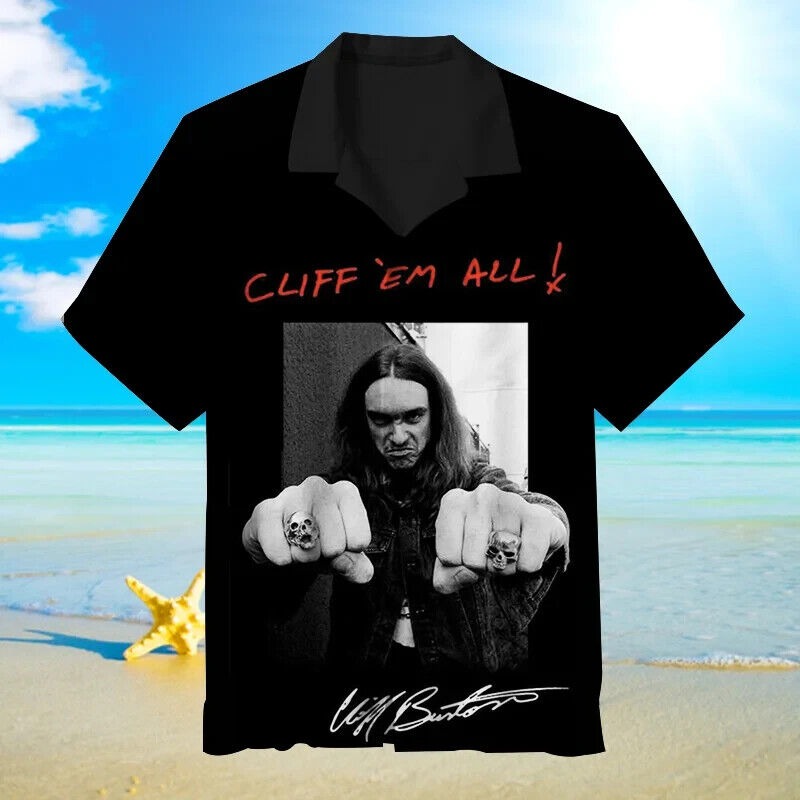 Cliff Burton Hawaiian Shirt, Gift For Fan, Gift For Men And Women, S-5XL US Size