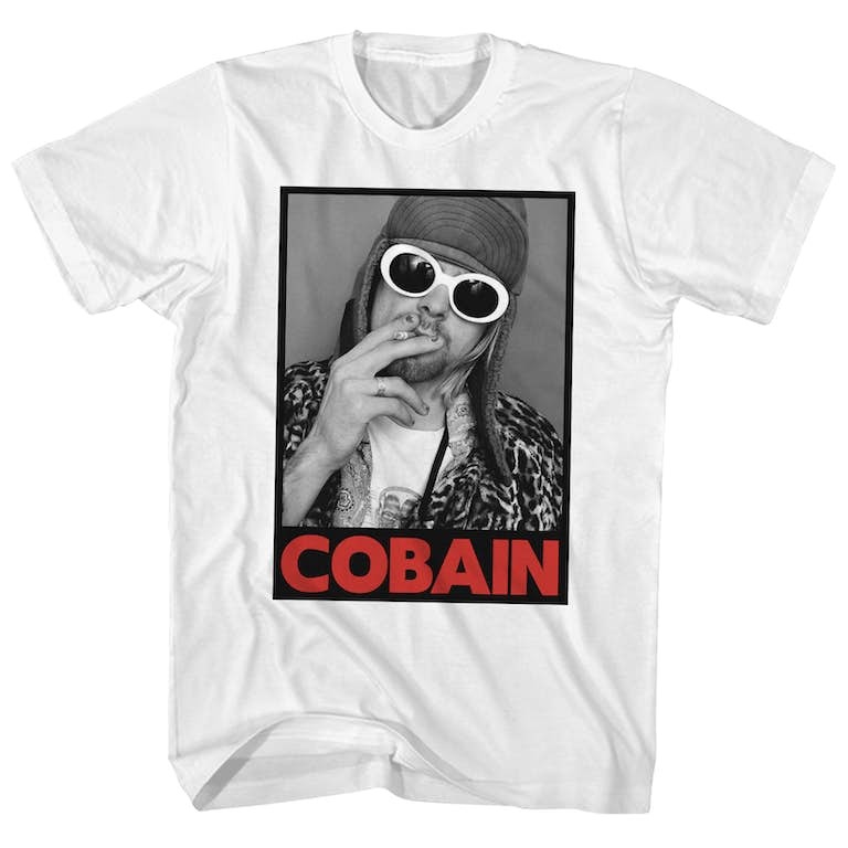 Cobain Smoking Portrait Shirt