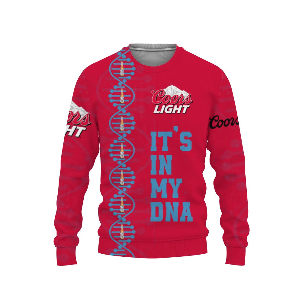 Coors Light Beers It's In My DNA-3D Sweatshirt