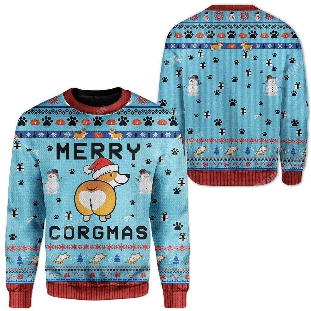 Corgi Dog Ugly Christmas Sweater